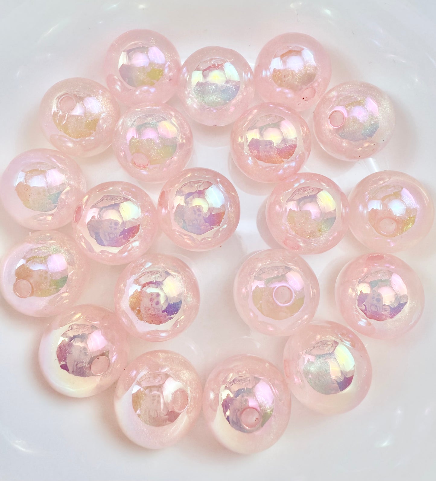 『NEW』夜光ラメ入り16mmレジンビーズ