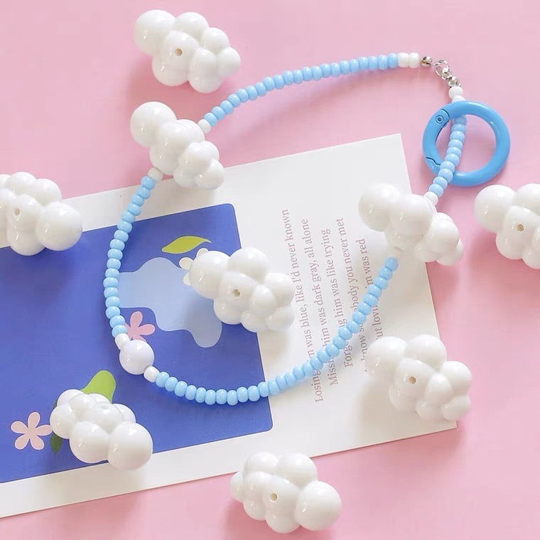 ☁️クリアと夜光の雲ビーズ